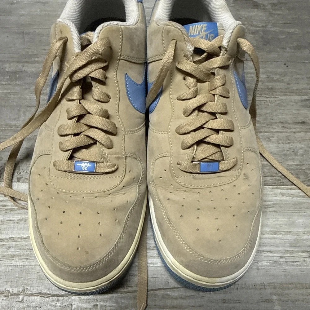 Nike Air Force 1 Low '07 AF1 Linen University Blue Men 12 2006 Shoes 315122-241